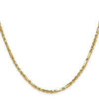 14k 2.75mm D/C Milano Rope Chain-MIL050-16