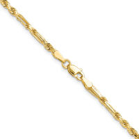 14k 2.75mm D/C Milano Rope Chain-MIL050-20