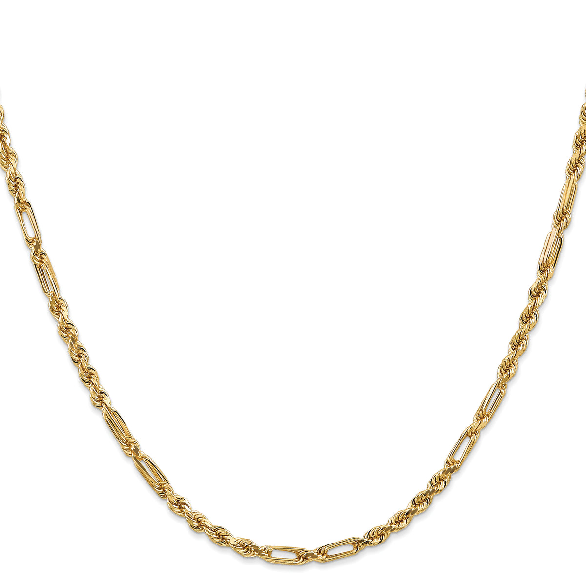 14k 3.0mm D/C Milano Rope Chain-MIL060-20