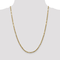 14k 3.0mm D/C Milano Rope Chain-MIL060-24