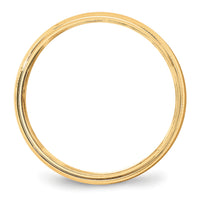 14KY 5mm LTW Milgrain Half Round Band-ML050