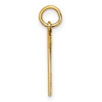 14k Medium Diamond-cut Number 7 Charm-MN07