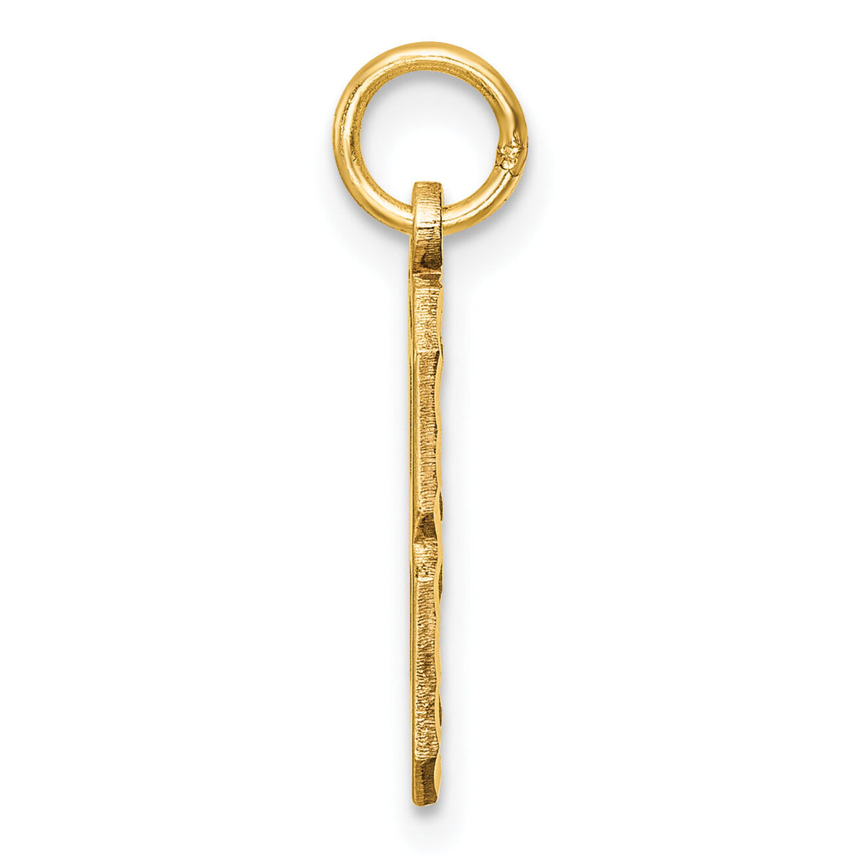 14k Medium Diamond-cut Number 8 Charm-MN08