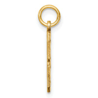 14k Medium Diamond-cut Number 8 Charm-MN08