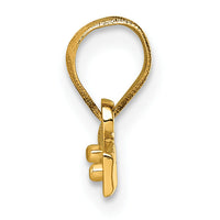 14k Medium Diamond-cut Top Charm-MNTOP