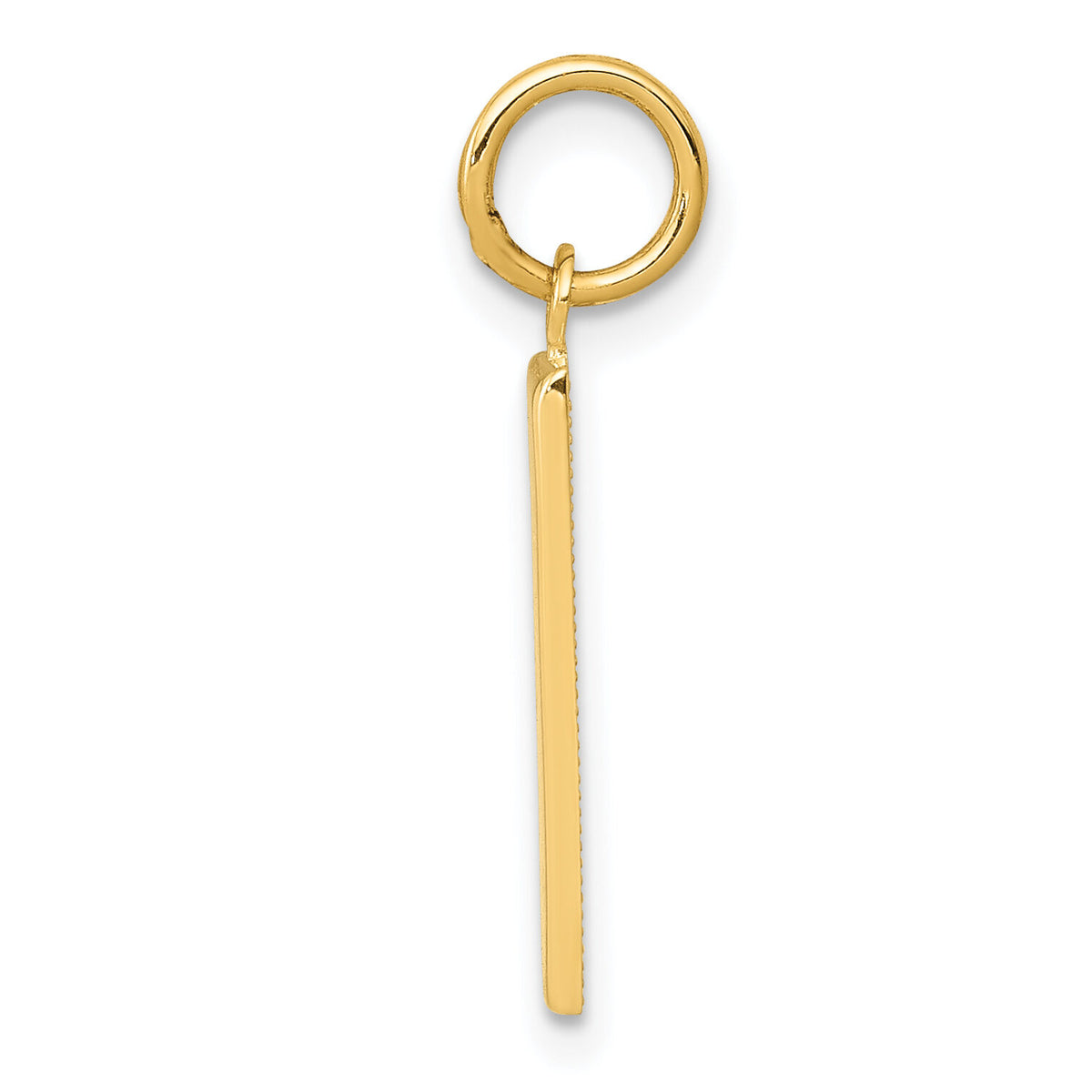14k Medium Polished Number 1 Charm-MP01