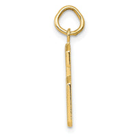 14k Medium Polished Number 6 Charm-MP06