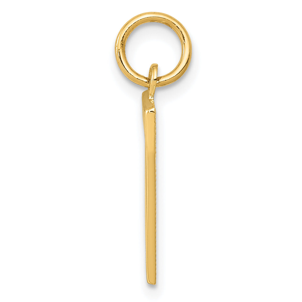 14k Medium Polished Number 7 Charm-MP07