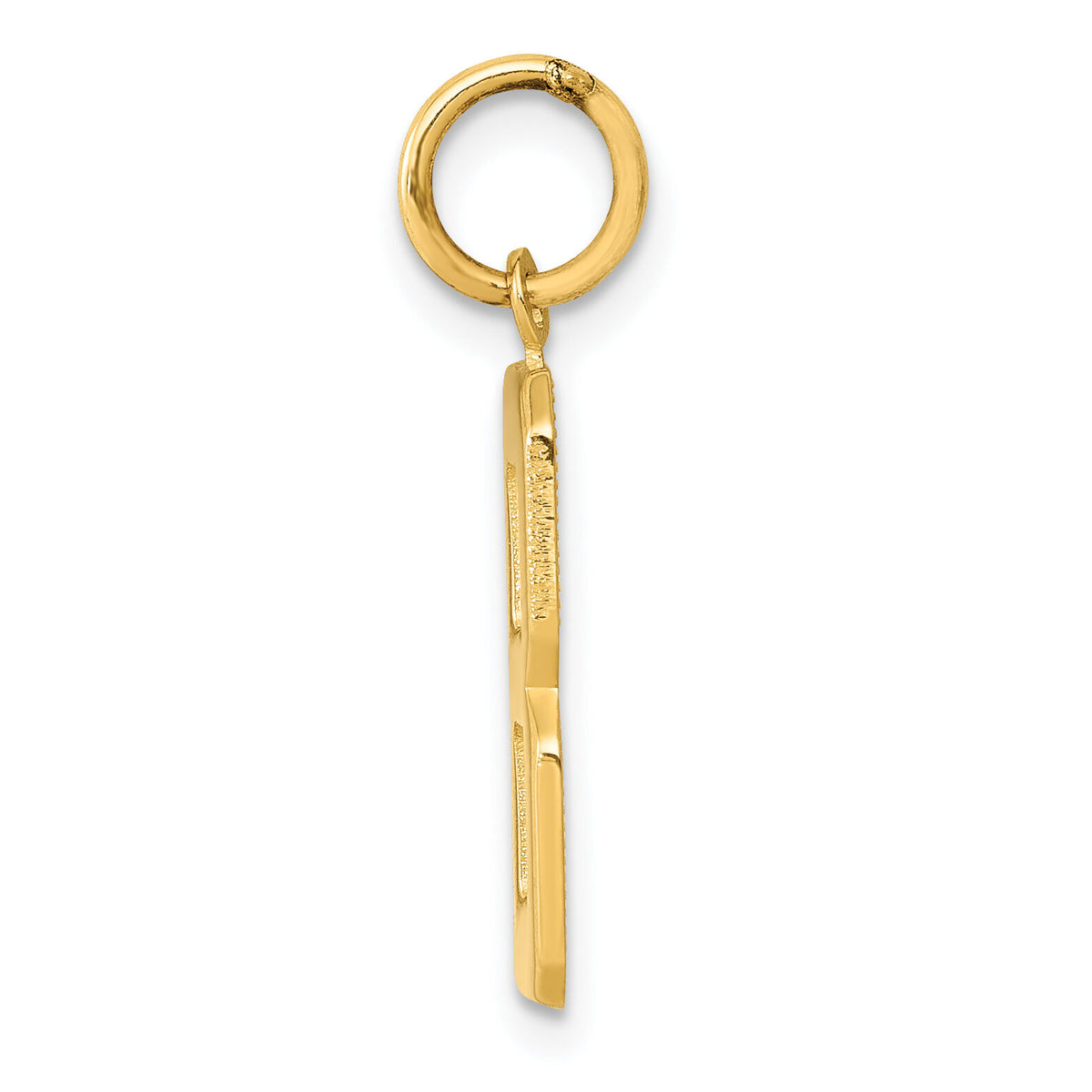 14k Medium Polished Number 8 Charm-MP08