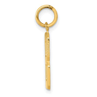 14k Medium Polished Number 8 Charm-MP08