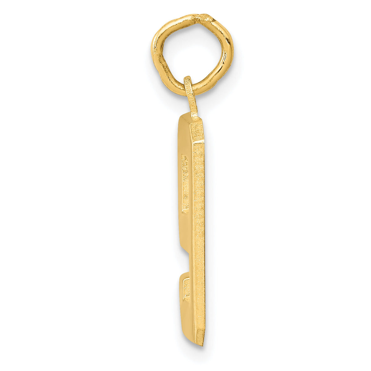 14k Medium Polished Number 9 Charm-MP09