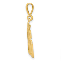 14k Medium Polished Number 86 Charm-MP86