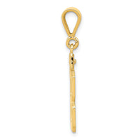 14k Medium Polished Number 88 Charm-MP88