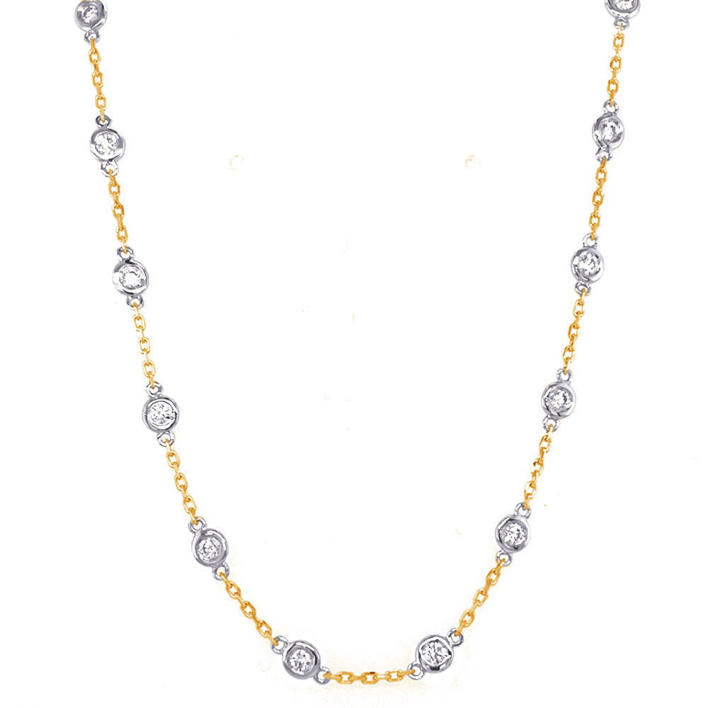 Yellow & White Gold Diamond By The Yard