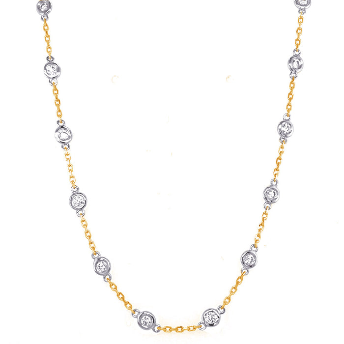 Yellow & White Gold Diamond By The Yard