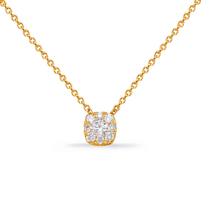 Yellow Gold Diamond Necklace