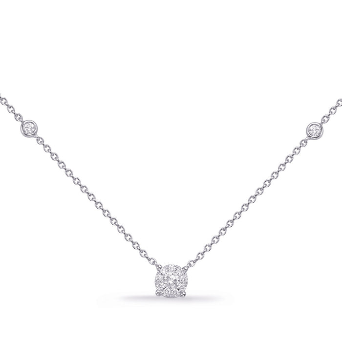 White Gold Diamond Necklace