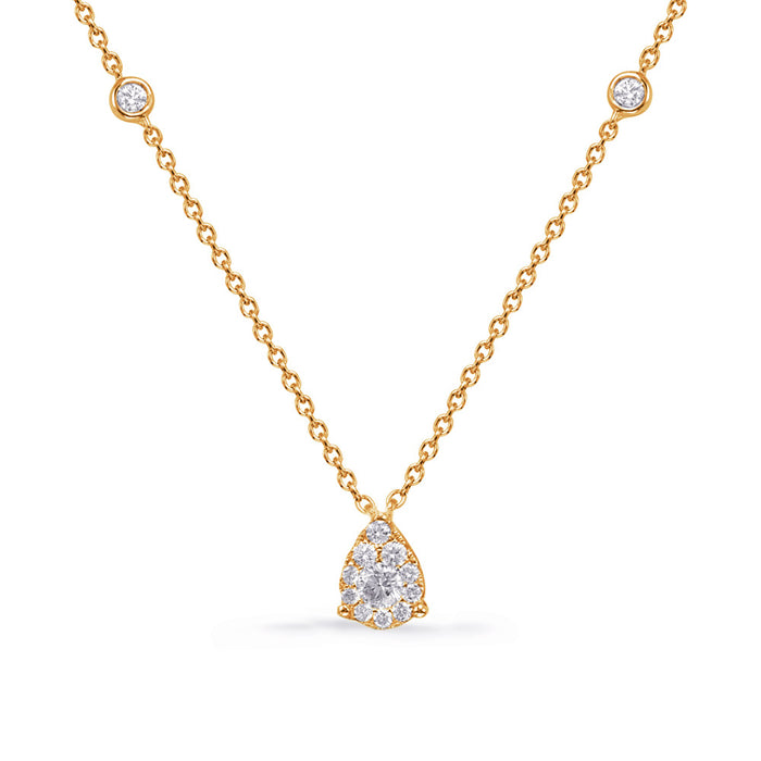 Yellow Gold Diamond Necklace