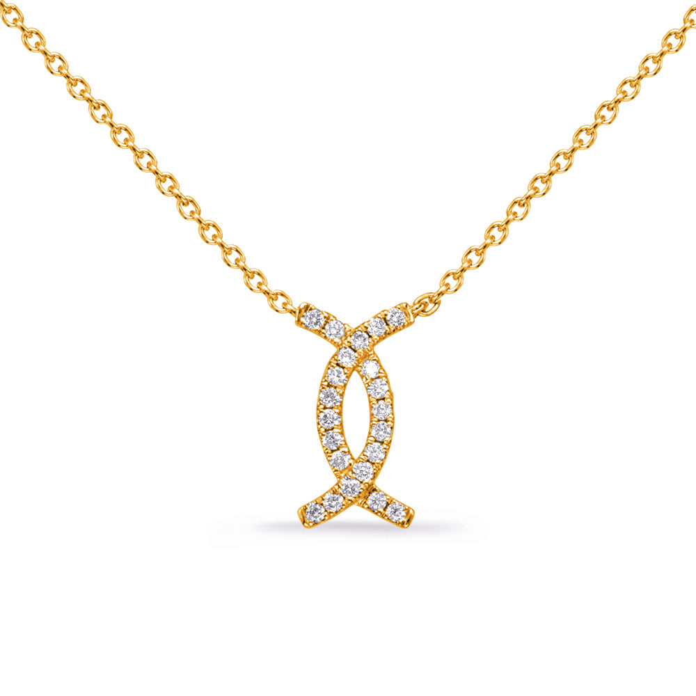 Yellow Gold Diamond Necklace