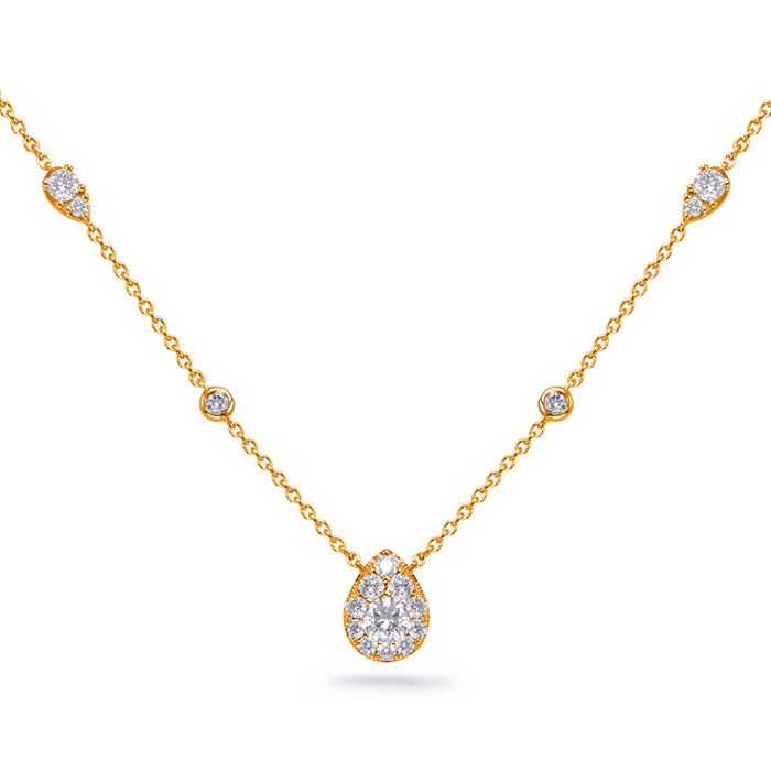 Yellow Gold Diamond Necklace