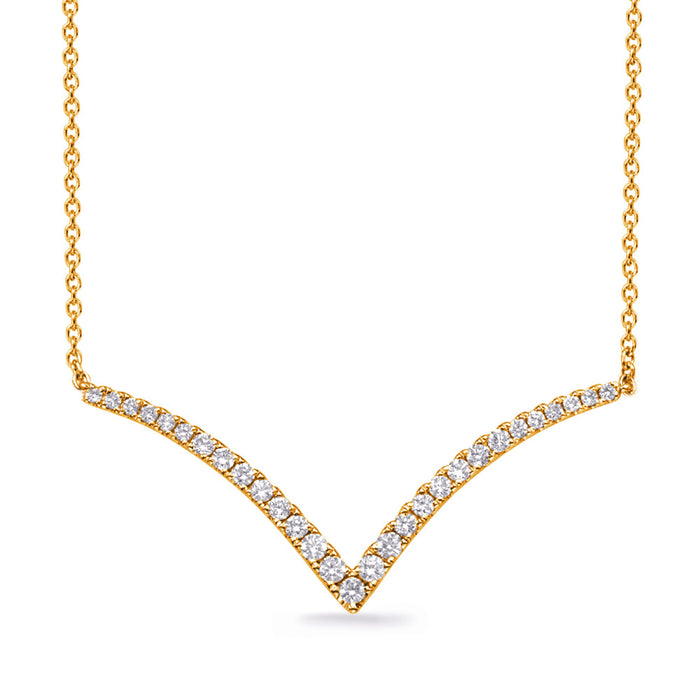 Yellow Gold Diamond Necklace