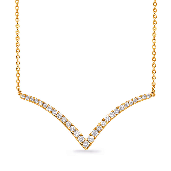 Yellow Gold Diamond Necklace