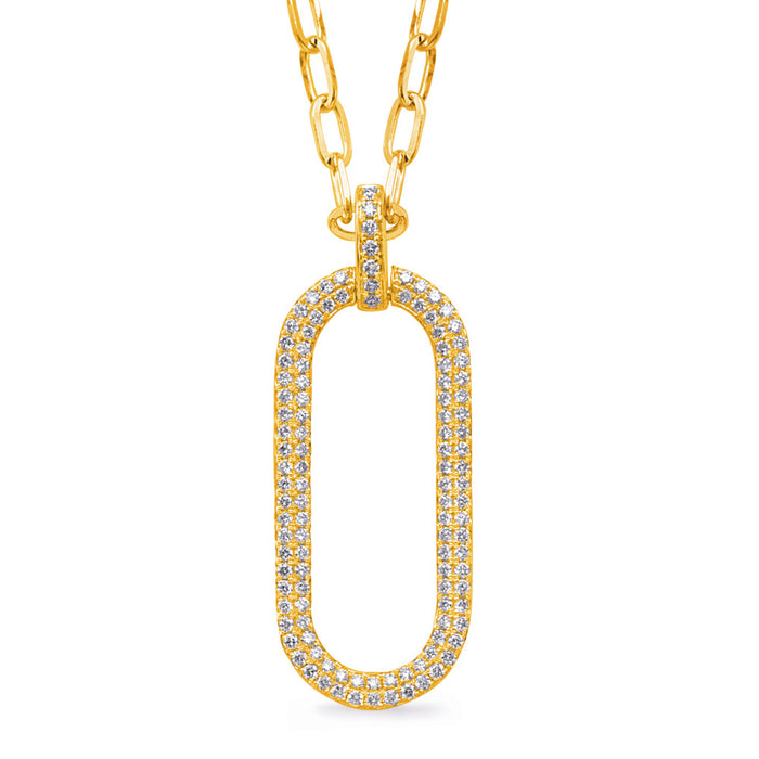 Yellow Gold Diamond Necklace