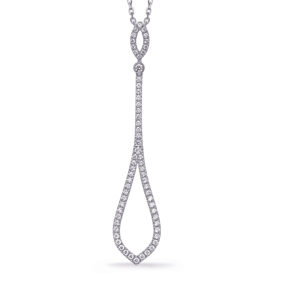 White Gold  Diamond Necklace