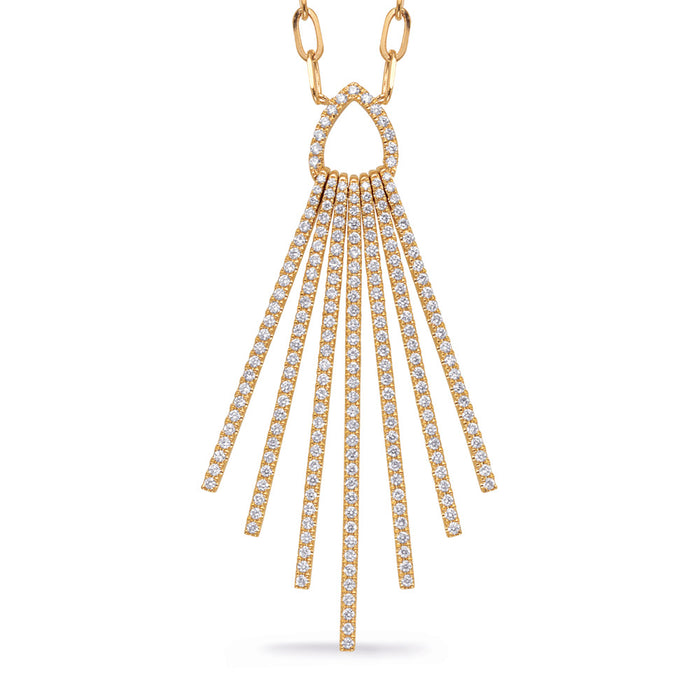 Yellow Gold Diamond Necklace