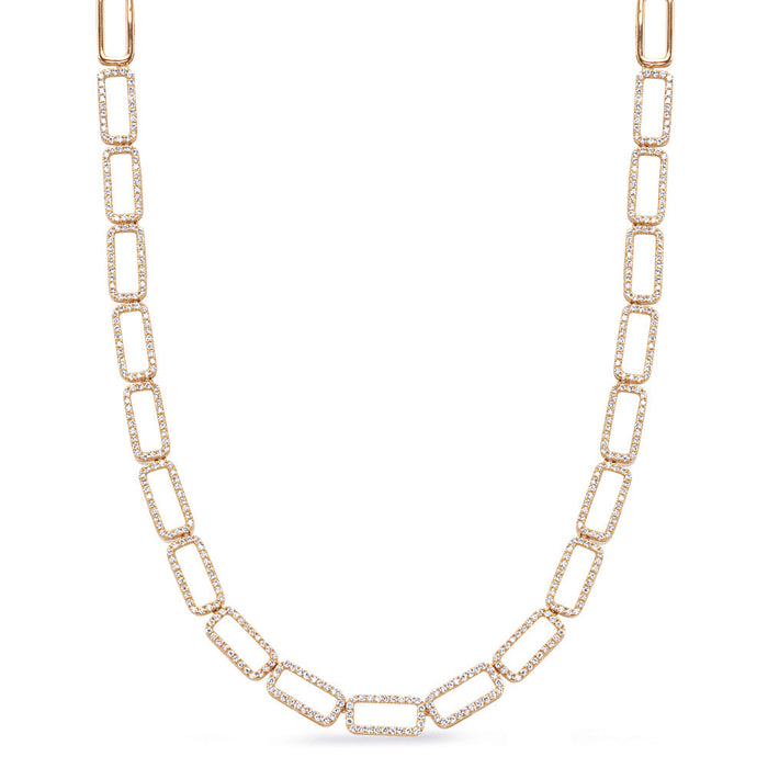 Yellow Gold Diamond Necklace