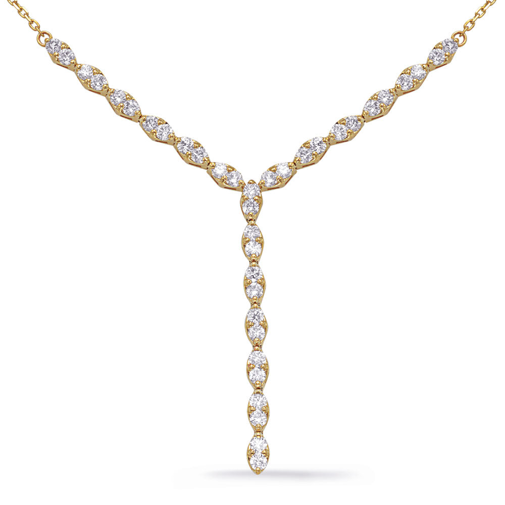 Yellow Gold Diamond Necklace