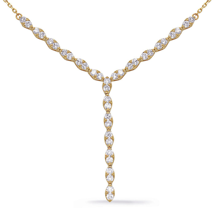 Yellow Gold Diamond Necklace