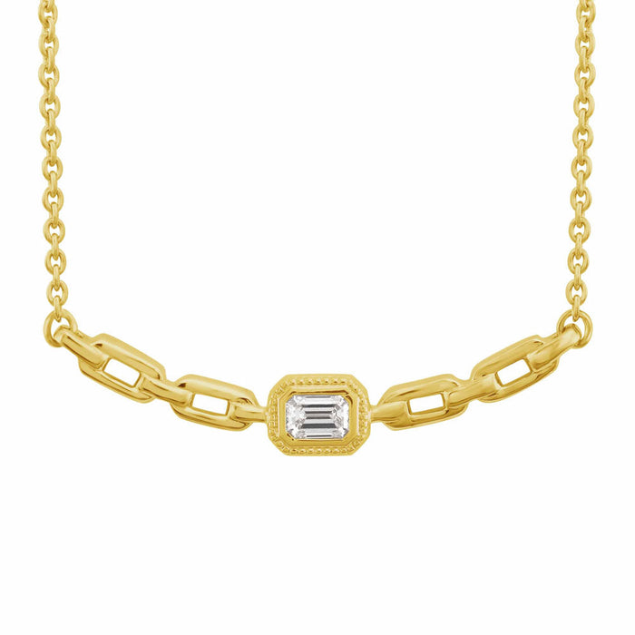 Yellow Gold Diamond Necklace