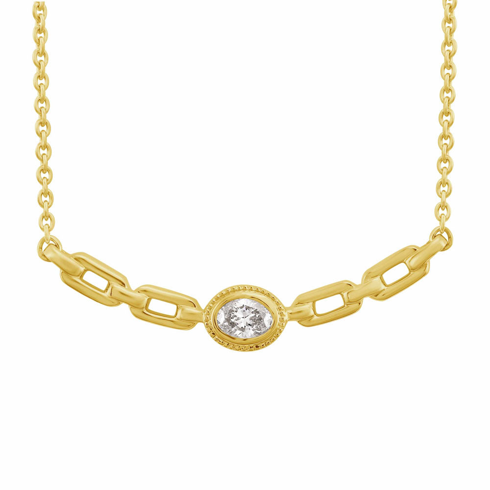 Yellow Gold Diamond Necklace
