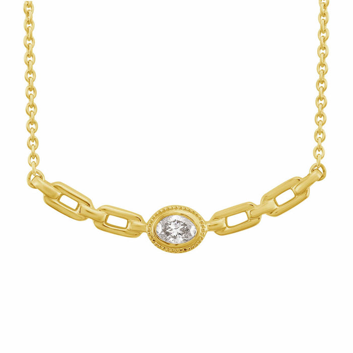 Yellow Gold Diamond Necklace