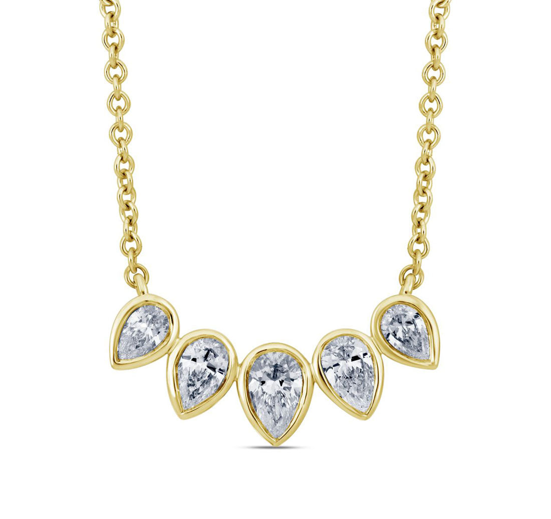 Yellow Gold Diamond Necklace