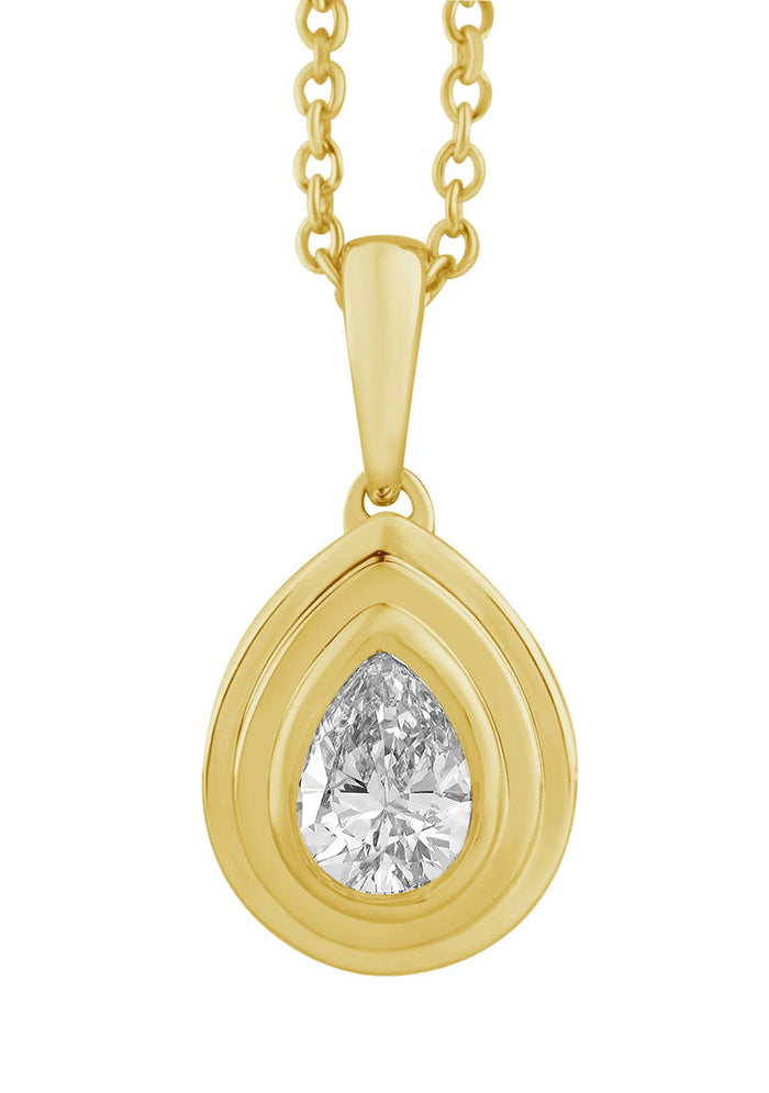Yellow Gold Diamond Necklace