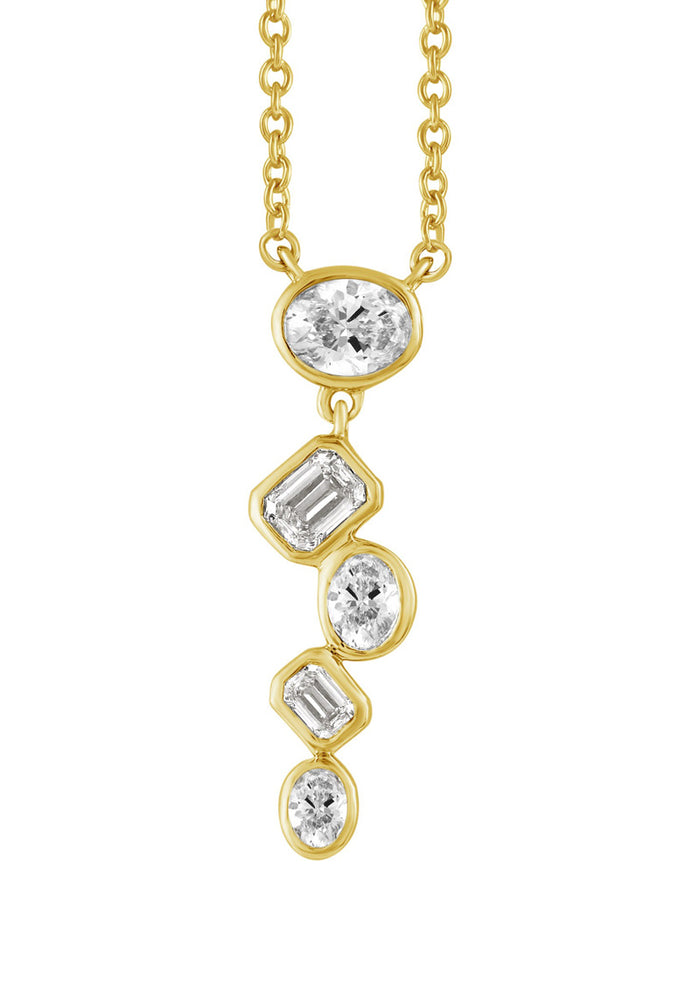 Yellow Gold Diamond Necklace