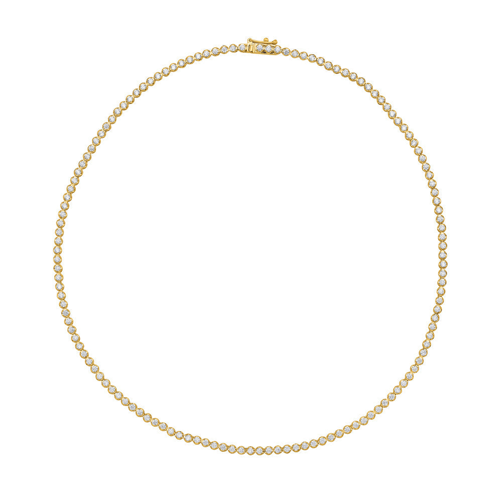Yellow Gold Diamond Necklace