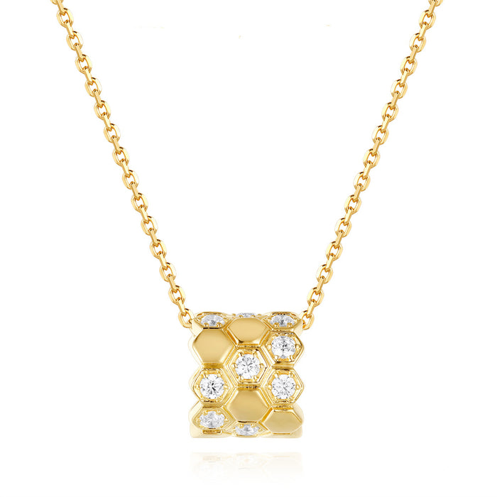 Yellow Gold DIamond Necklace