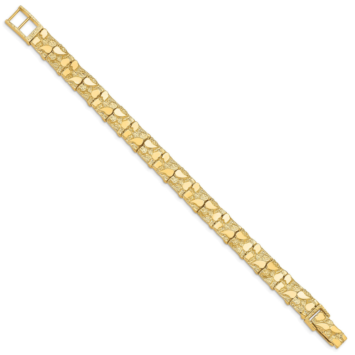 14k 9.50mm Nugget Bracelet-NB10-7