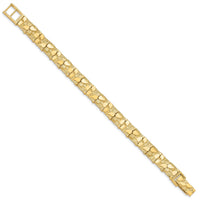 14k 9.5mm Nugget Bracelet-NB10-8