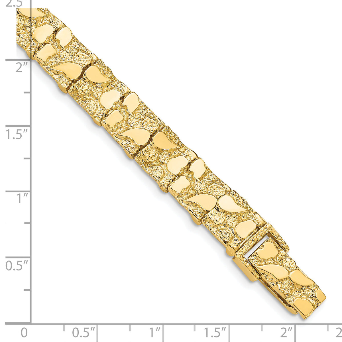14k 9.5mm Nugget Bracelet-NB10-8