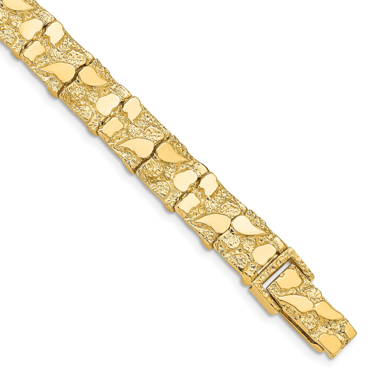 14k 9.5mm Nugget Bracelet-NB10-8