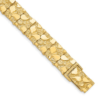 14k 12.50mm Nugget Bracelet-NB12-7