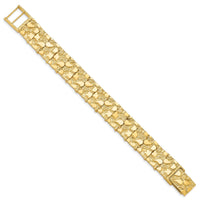 14k 15mm Nugget Bracelet-NB15-8