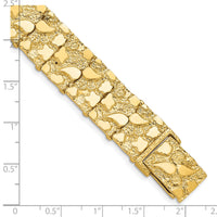 14k 15mm Nugget Bracelet-NB15-7