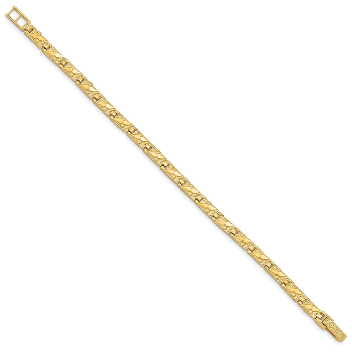 14k 5.5mm Nugget Bracelet-NB6-8