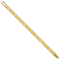 14k 7.00mm Nugget Bracelet-NB7-7