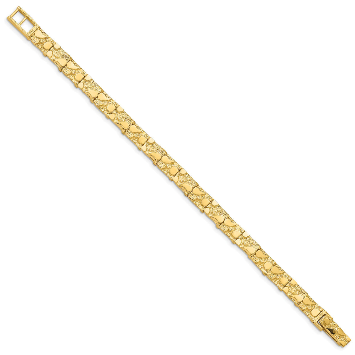 14k 7.00mm Nugget Bracelet-NB7-8